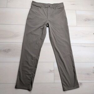 Western Rise Pants Mens 33x31 Brown Gray Evolution Performance Stretch Tech